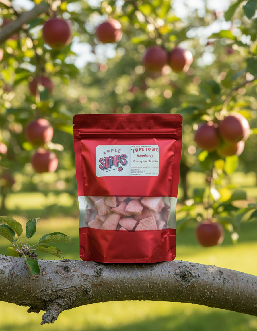 Apple Snaps: Raspberry - Raspberry Infused Freeze Dried Apples