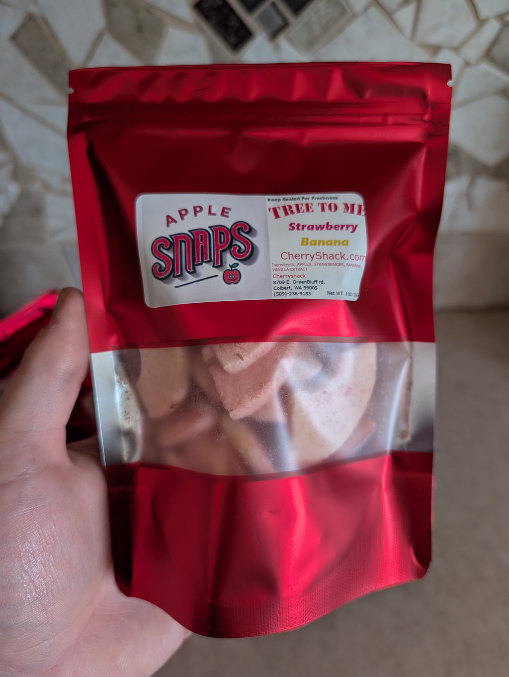 Apple Snaps: Strawberry Banana - Strawberry Banana Infused Freeze Dried Apples